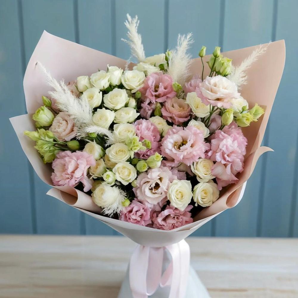 Букет цветов из: Альстромерии и Розы в Кстово