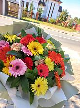 Букет цветов из:  Герберы #REPLACE_PRED# Кстово