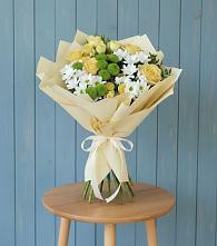 Букет цветов из:  Хризантемы и Розы #REPLACE_PRED# Кстово