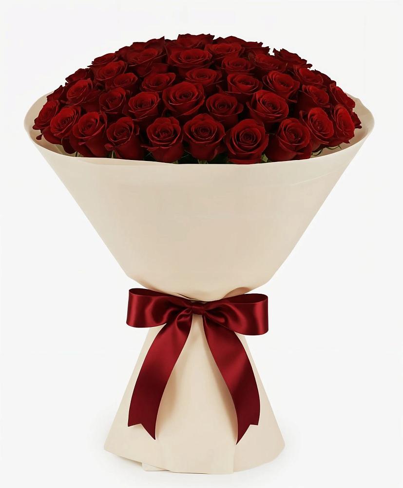 Букет 101 Бордовая роза Блэк Бакарра в Кстово